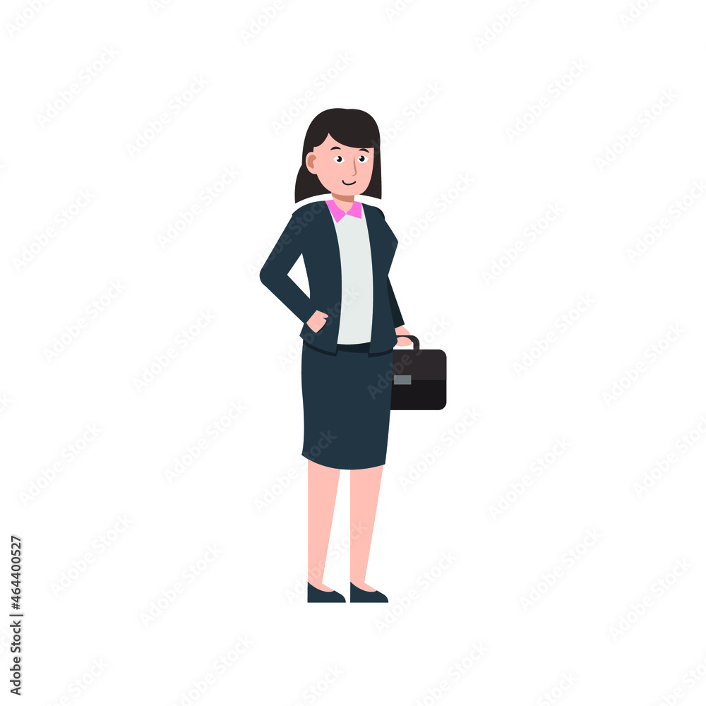 boss woman character style vector illustration design boss woman character style vector illustration design