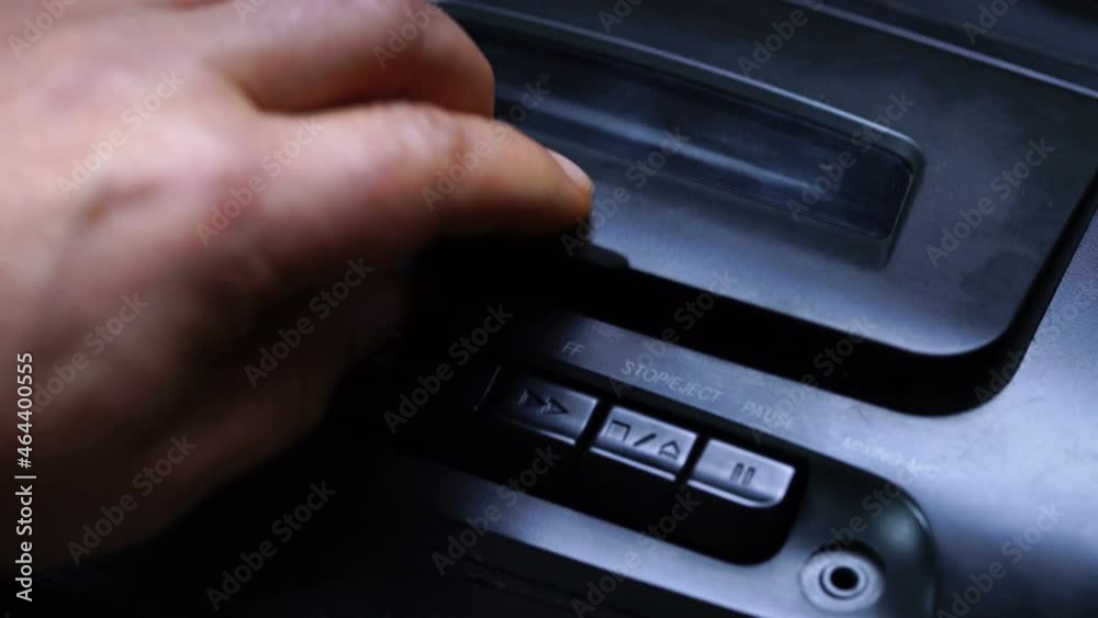  tunes tape recorder, buttons close-up