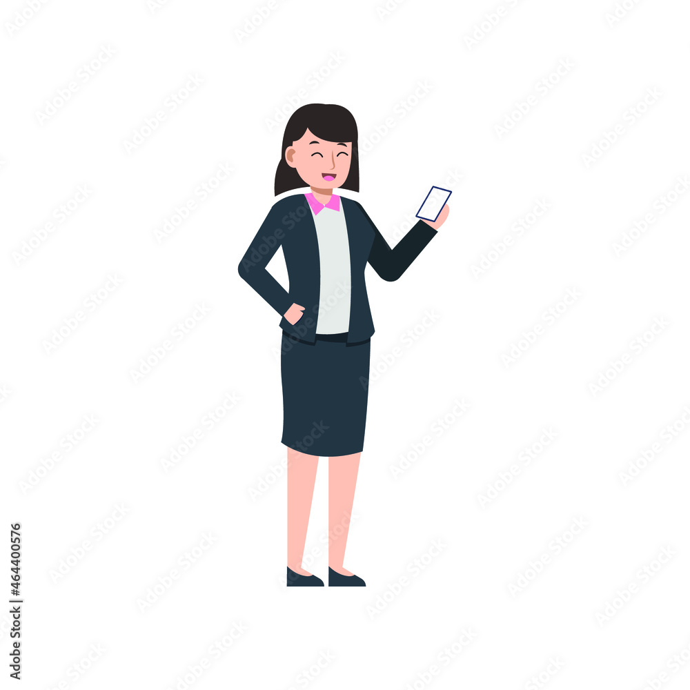 business woman communicate character style vector illustration design business woman communicate character style vector illustration design