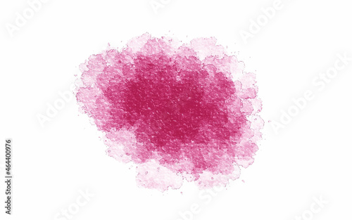 pink make up powder brush. Bright pink brush strokes drop vector version. Abstract pink dust explosion on white background. Freeze motion of pink powder splash.