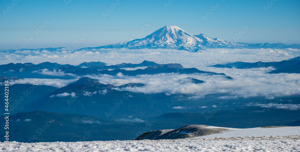 Mt. Rainier from summit of Mt. Adams