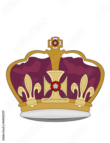 Crown - Tudor Style with Rose