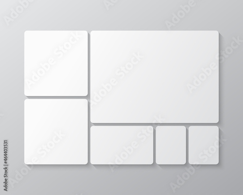 Template collage of six frames, images, photo