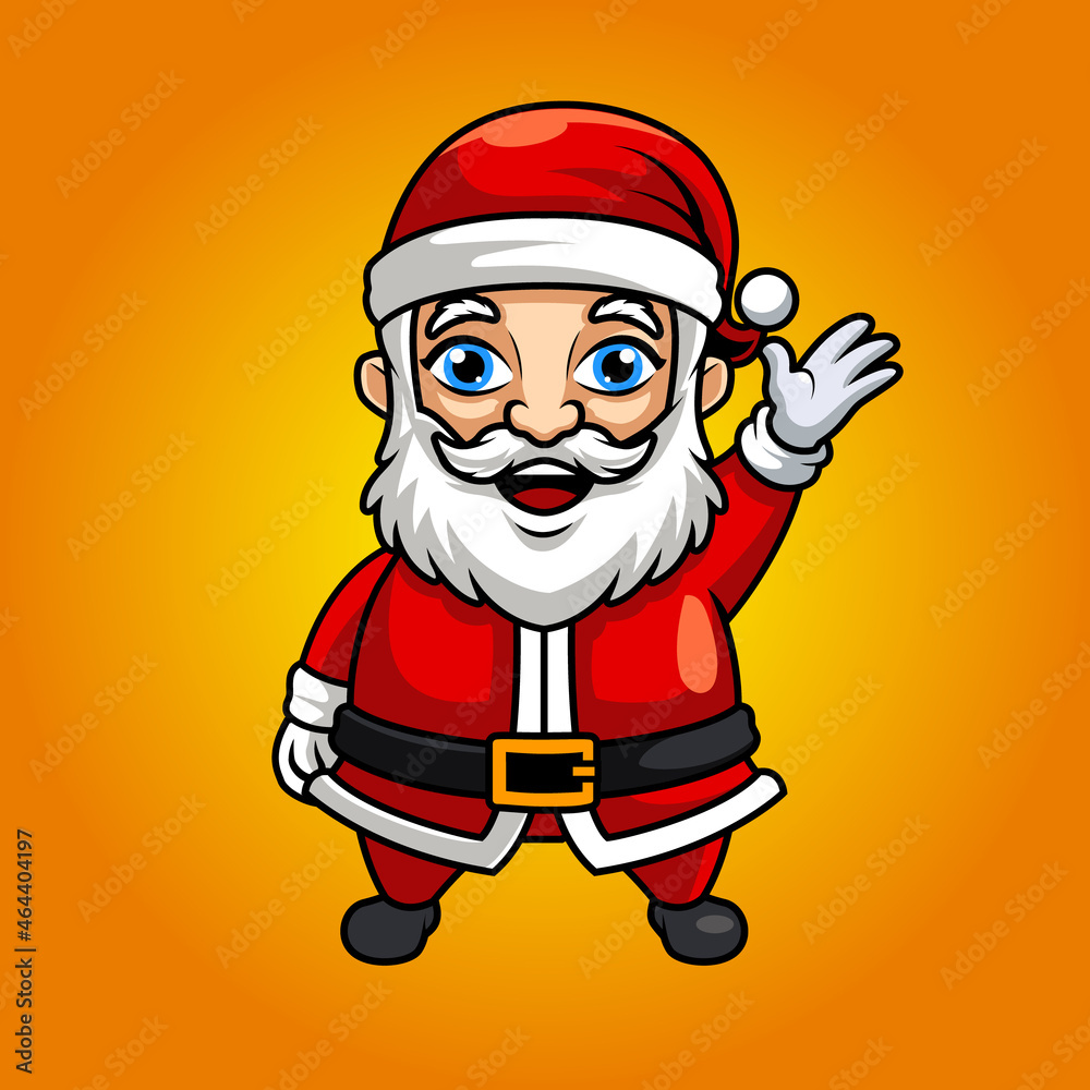 santa claus christmast, funny mascot vector illustration santa claus christmast, funny mascot vector illustration