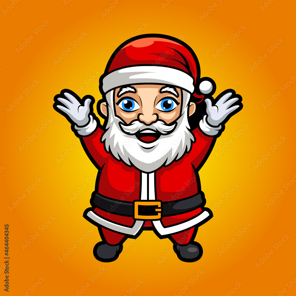 santa claus christmast, funny mascot vector illustration santa claus christmast, funny mascot vector illustration
