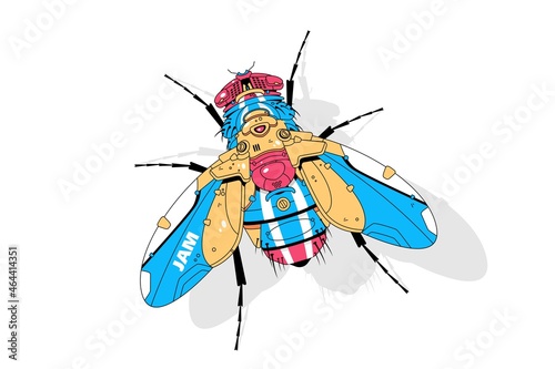 Bright big fly