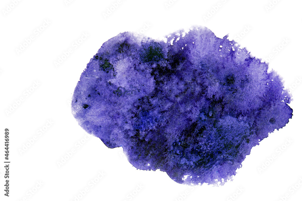 Artistic hand painted purple watercolor background. Texture spots. Bright light and dark purple vibrant grunge stain on white on white backdrop. Artistic hand painted purple watercolor background. Texture spots. Bright light and dark purple vibrant grunge stain on white on white backdrop.