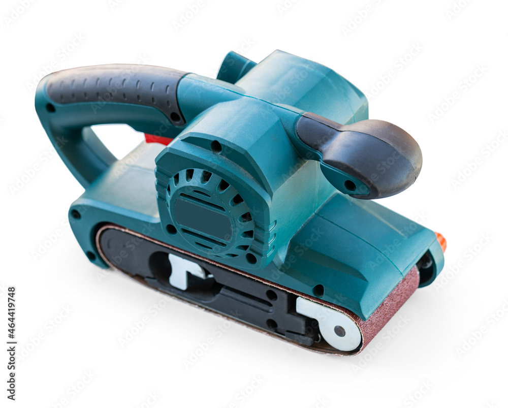 Fototapeta premium construction tool, grinder on wood