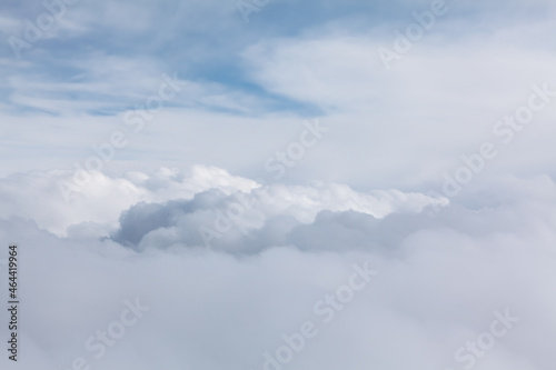 Fototapeta Naklejka Na Ścianę i Meble -  Flying in the white clouds . Cloudscape view