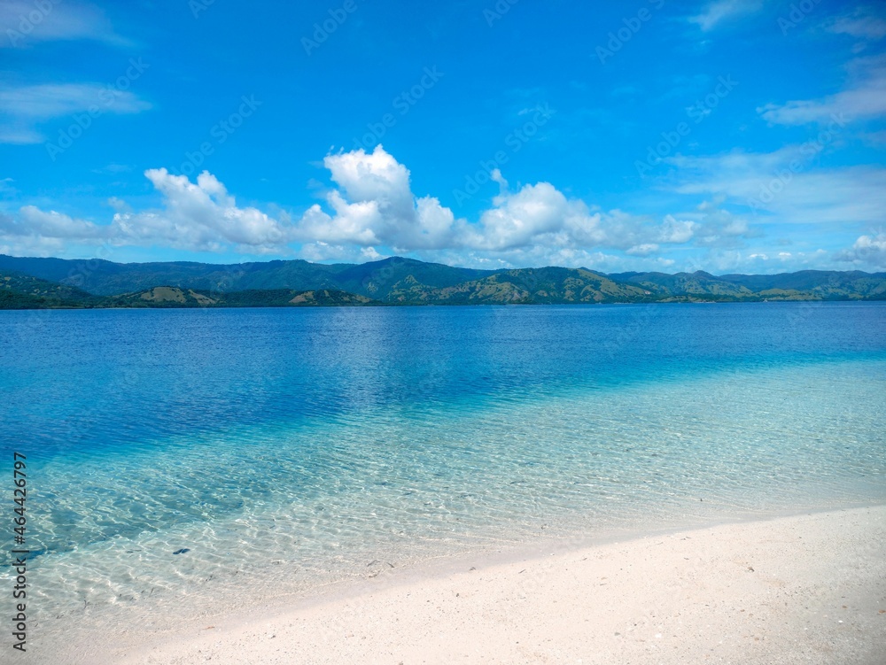 beach with sky and clouds