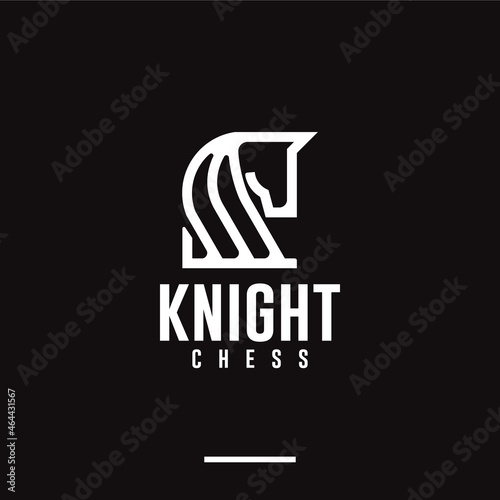 knight chess ,horse , logo design inspiration