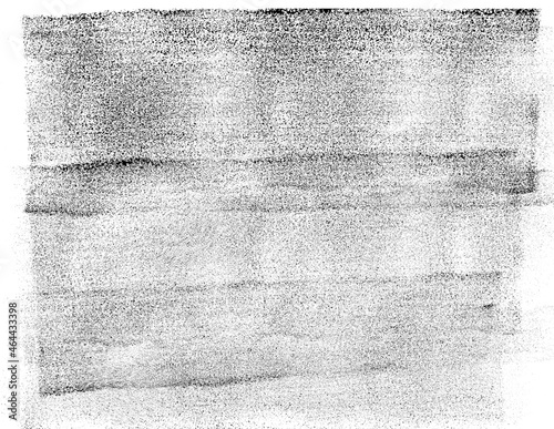 Black rolled ink texture on white background