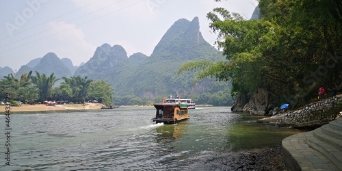 Yangshuo Guilin Chinese city village architecture landscape culture river lake