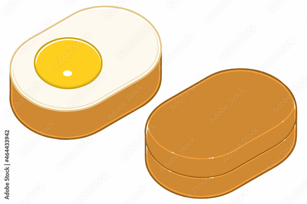 Gyeran ppang. This is a warm street snack sold throughout South Korea. Vector illustrations set. Gyeran ppang. This is a warm street snack sold throughout South Korea. Vector illustrations set.