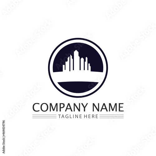 Building home logo  house logo  architecture  icon  residence and city  town  design and window  estate  business logo  vector home