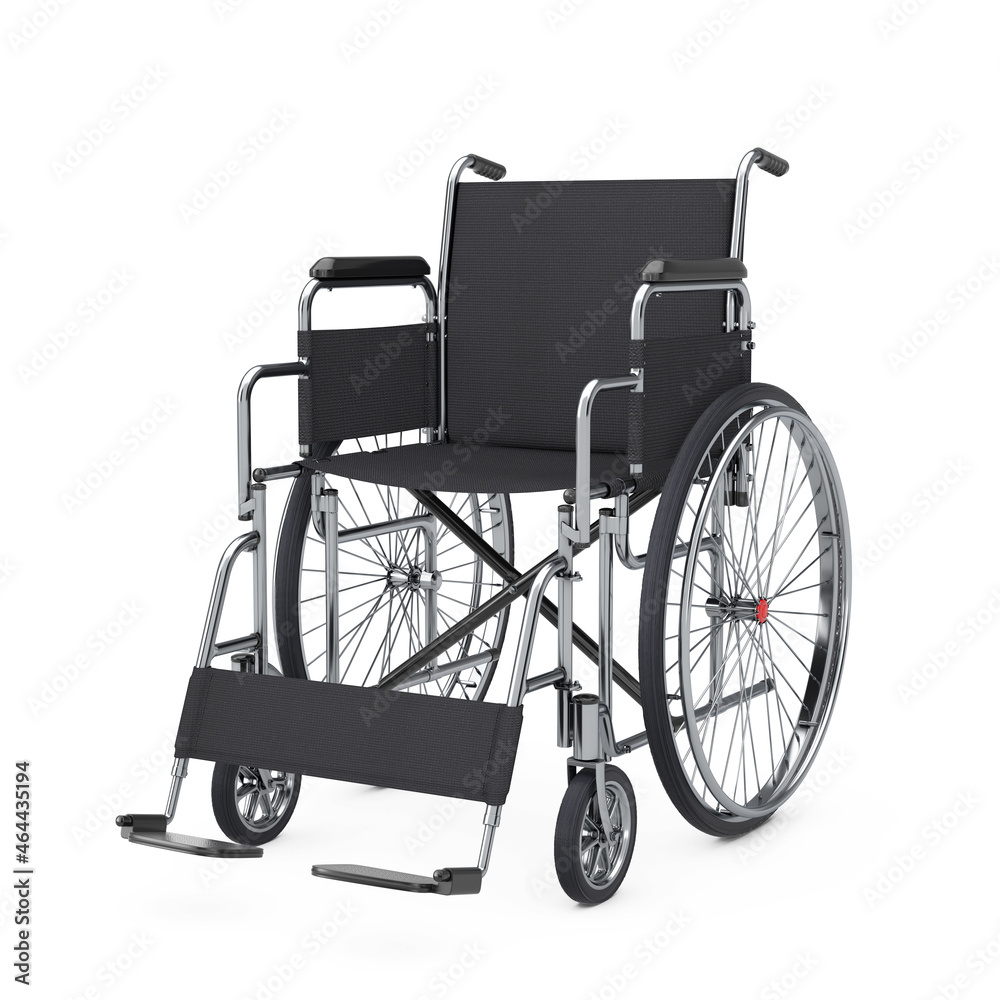 Empty Wheelchair. 3d Rendering