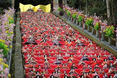 Schilderij op canvas Girls festival in Japan ひな祭り　ひな壇