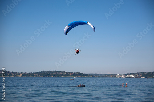 paragliding on the beach