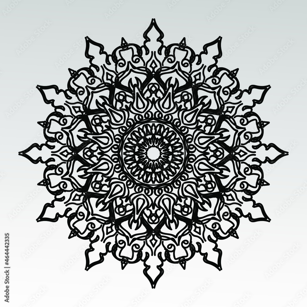 Vector round abstract circle. Mandala style. Vector round abstract circle. Mandala style.