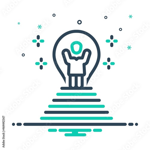 Mix icon for successful 