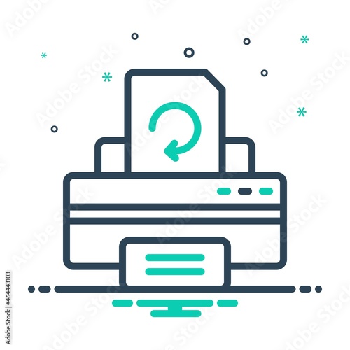Mix icon for reprints photo