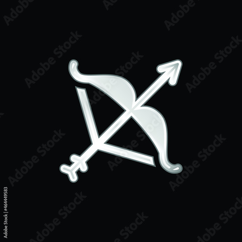 Artemis silver plated metallic icon