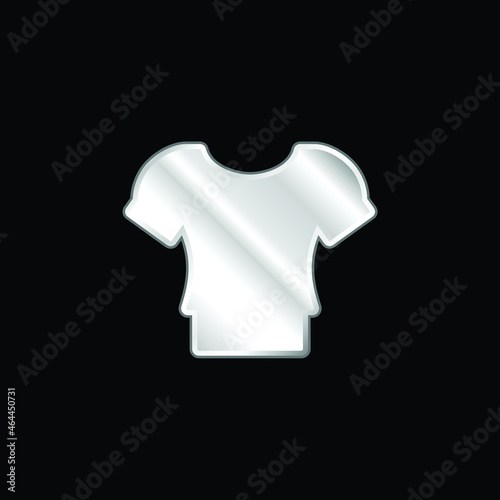 Blouse silver plated metallic icon