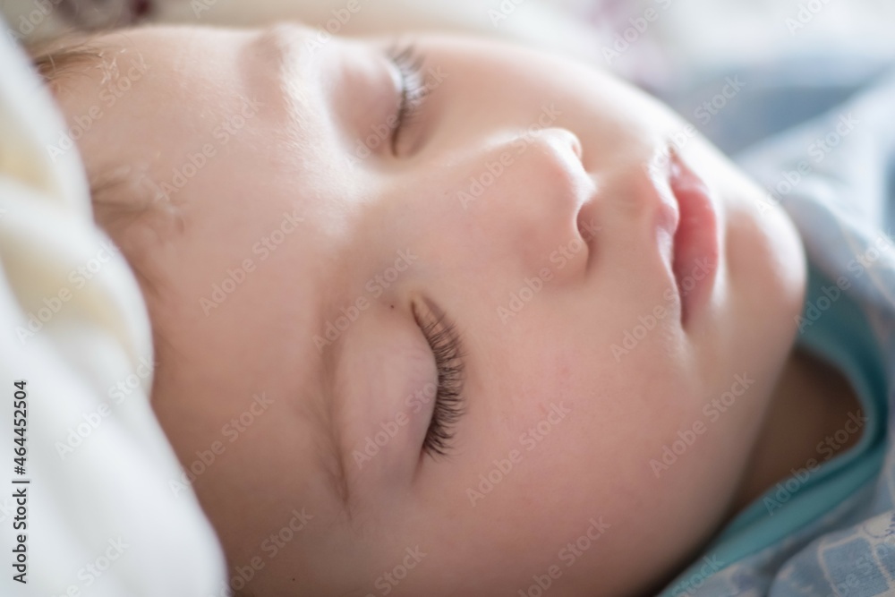 Bed sleep child person portrait,  little.
