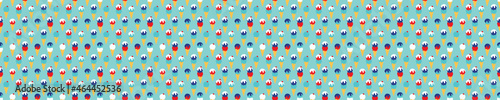 Blue seamless pattern with ice cream cones