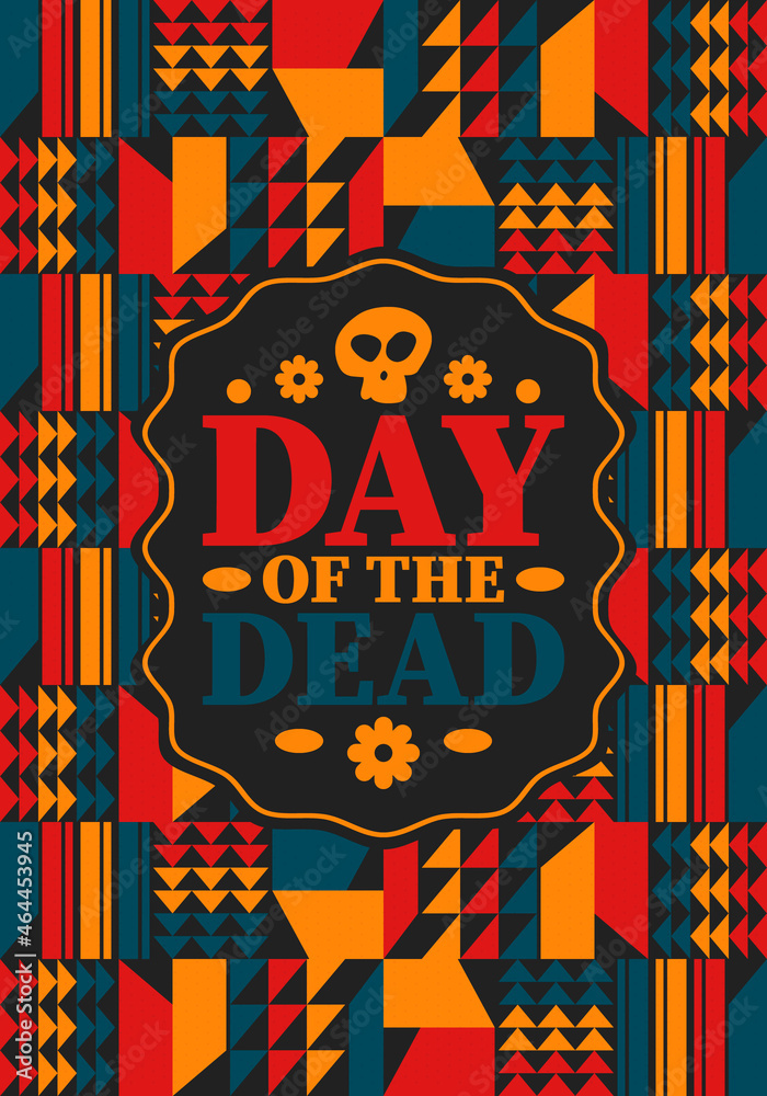 Day of the Dead in November. A holiday dedicated to the memory of the dead. Celebrate annual in Mexico and other Latin American countries. Mexican and Hispanic tradition pattern and texture with skull Day of the Dead in November. A holiday dedicated to the memory of the dead. Celebrate annual in Mexico and other Latin American countries. Mexican and Hispanic tradition pattern and texture with skull