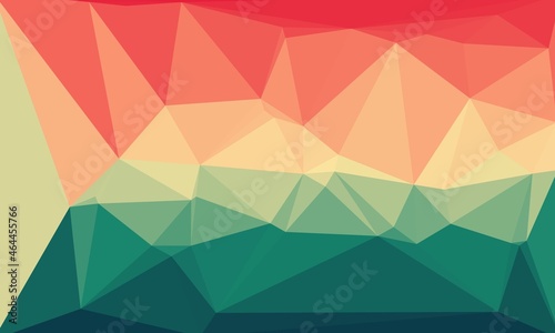 vibrant geometric background with colorful mosaic design