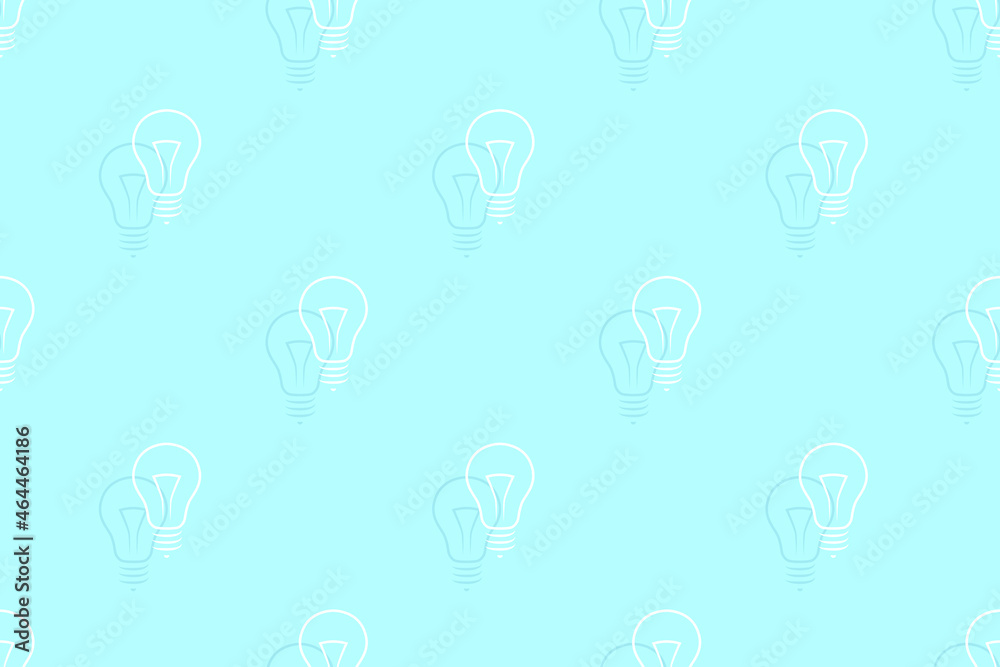 Background on the theme of light bulbs and lighting.Seamless pattern From the silhouette of light bulbs.