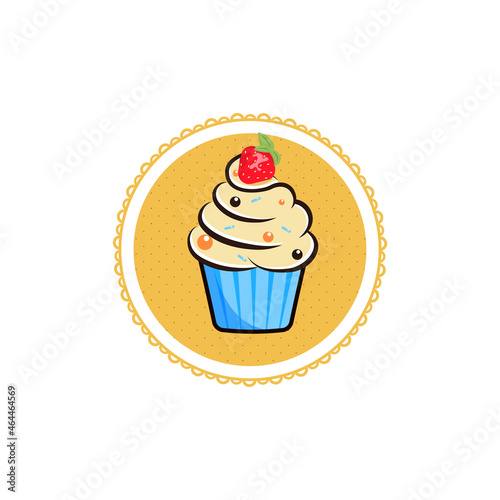 Cupcake vector illustration isolated on white background  cupcake clip art