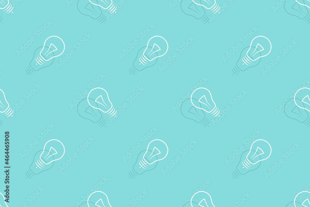 Background on the theme of light bulbs and lighting.Seamless pattern From the silhouette of light bulbs.