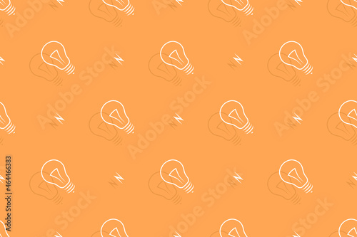 Background on the theme of light bulbs and lighting.Seamless pattern From the silhouette of light bulbs.