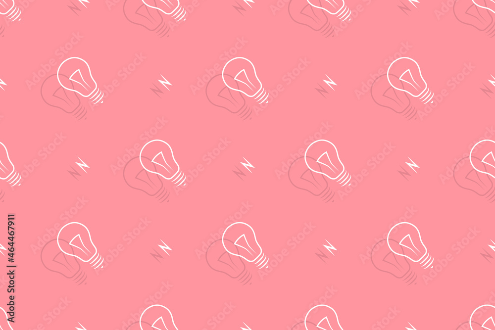 Background on the theme of light bulbs and lighting.Seamless pattern From the silhouette of light bulbs. Background on the theme of light bulbs and lighting.Seamless pattern From the silhouette of light bulbs.