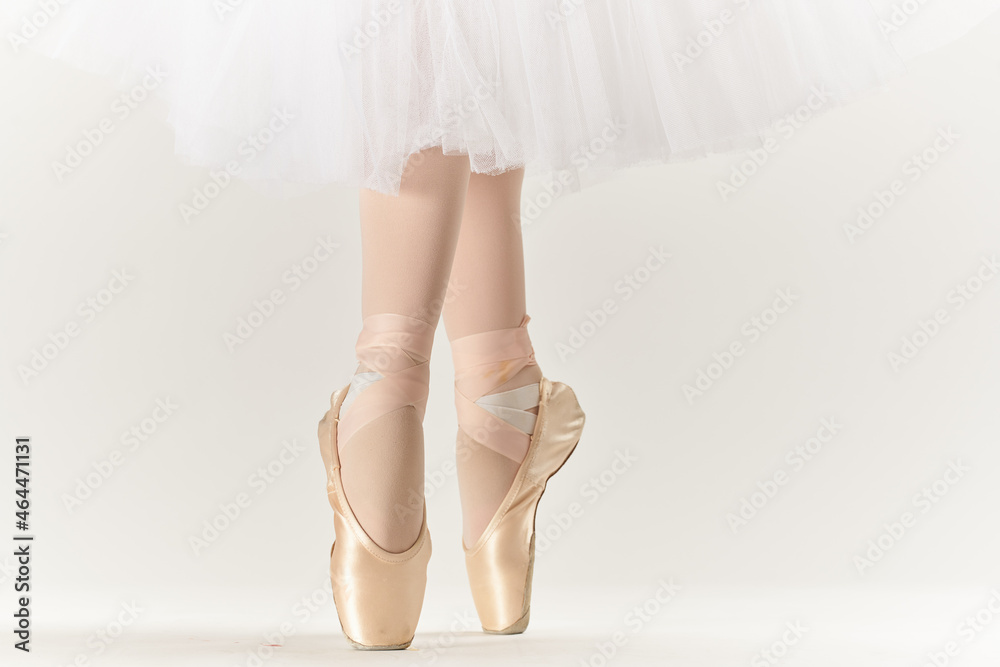 ballet shoes dance performed classical style light background ballet shoes dance performed classical style light background