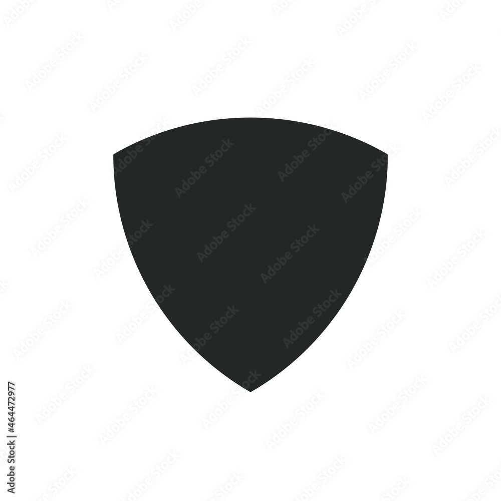 Shield shape vector icon. Protection and security symbol. Safety and defence sign. Heraldic logo. Clip-art silhouette. Shield shape vector icon. Protection and security symbol. Safety and defence sign. Heraldic logo. Clip-art silhouette.