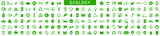Ecology icons set. Ecology symbol collection. Nature icon. Eco green icons. Vector illustration