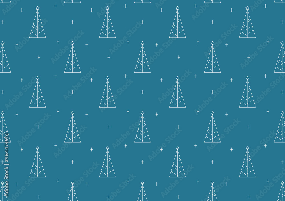 Christmas tree pattern wallpaper.  Christmas tree symbol.
