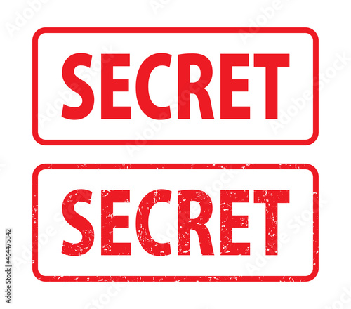 SECRET：ビジネススタンプ　角型ゴム印