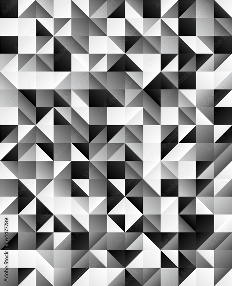 Abstract. Triangle geometric shapes pattern. Black white mosaic background. vector. Abstract. Triangle geometric shapes pattern. Black white mosaic background. vector.