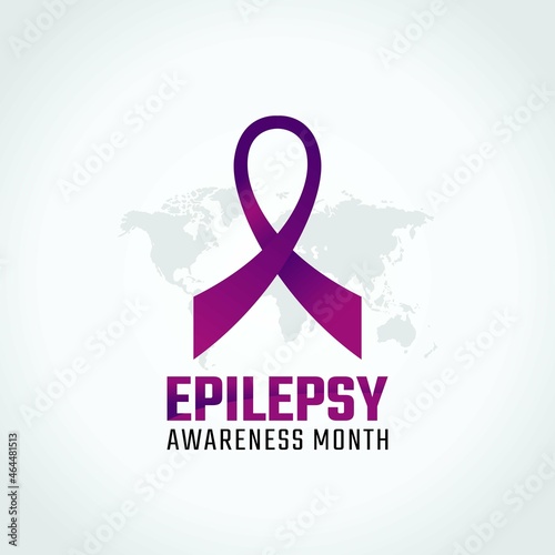 vector graphic of epilepsy awareness month good for epilepsy awareness month celebration. flat design. flyer design.flat illustration.