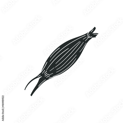 Muscle Icon Silhouette Illustration. Anatomy Muscular Vector Graphic Pictogram Symbol Clip Art. Doodle Sketch Black Sign.
