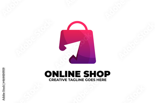 Online Shopping E-commerce Logo