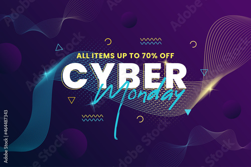 Modern cyber monday sale banner