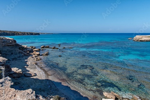 Fototapeta Naklejka Na Ścianę i Meble -  Die Blaue Lagune im Akamas Nationalpark in der Region Paphos auf Zypern 