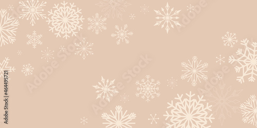Snow flakes decoration pattern. winter seamless pattern.  Vector illustration.