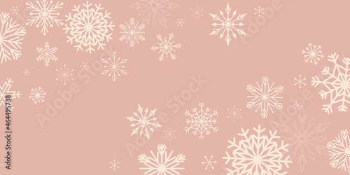 Snow flakes decoration pattern. winter seamless pattern.  Vector illustration. photo