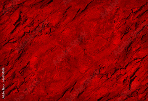 Toned rock texture. Rocky surface. Close-up. Red stone background with copy space for design. Colorful web banner.